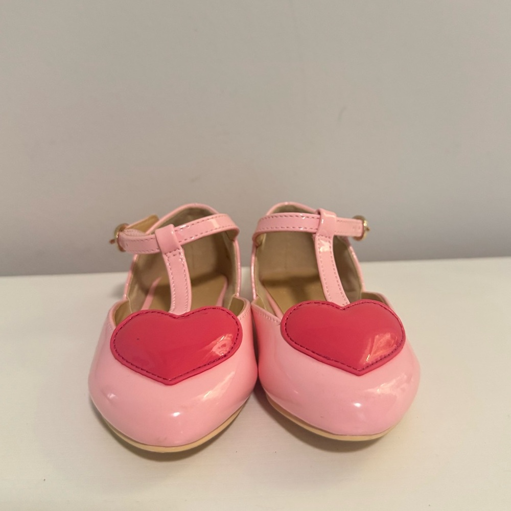 Janie and Jack Ballet Mary Jane Style Shoe with Heart Accent